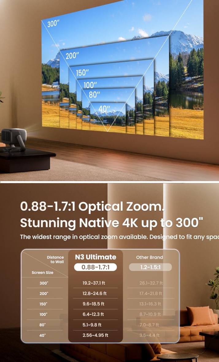 Máy chiếu JMGO N3 Ultimate -laser 4K
