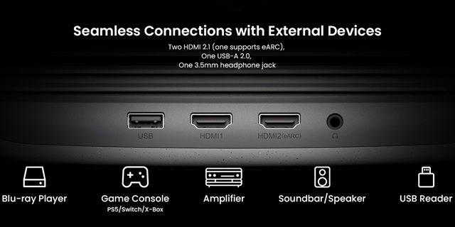 jmgo n1s pro 4k và cổng kết nối